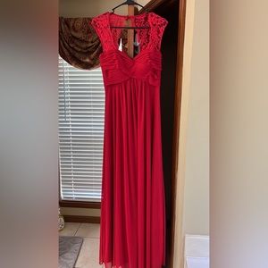 Red Pink blush brand Maternity Gown
